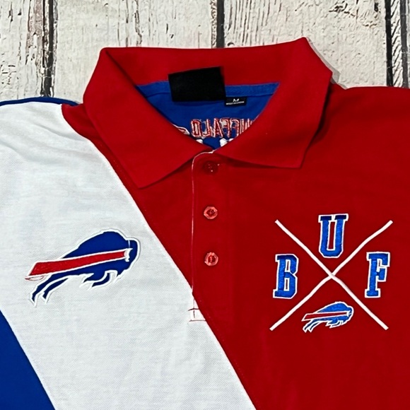 Buffalo Bills NFL Football Mens Polo Golf Sports Shirt - Picture 3 of 7
